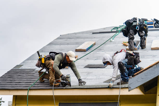 Professional Emergency Roof Repair technician working in Smithfield, OH